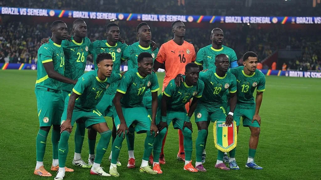 Senegal national team training ahead of the World Cup